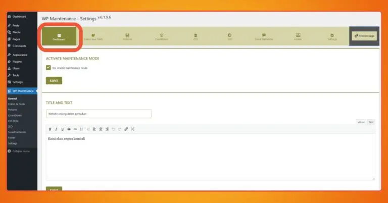 5+ Best WordPress Maintenance Plugins in 2025 11 The WP Maintenance plugin page.