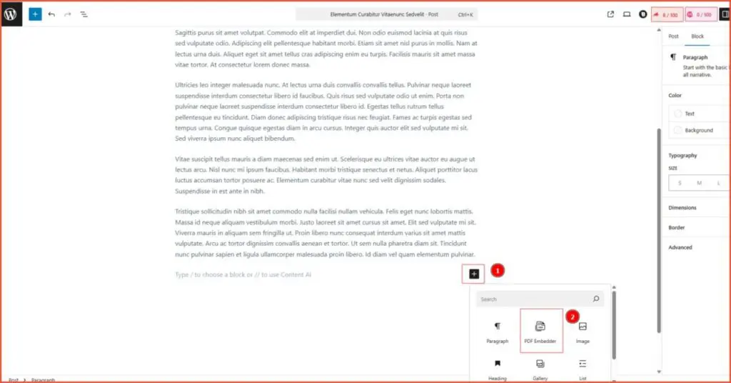 How to Display PDF Files in WordPress - using plugin - 2
