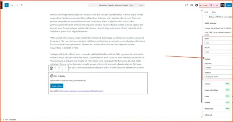 How to Display PDF Files in WordPress - using plugin - 5