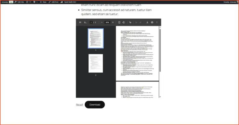 How to Display PDF Files in WordPress - without plugin - 4