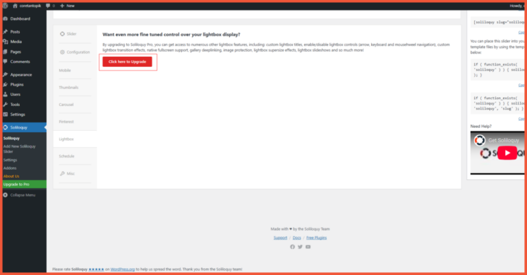 4 Best WordPress Slider Plugins for Your Website 8 Many features in the Soliloquy slider plugin are locked in the pro version.